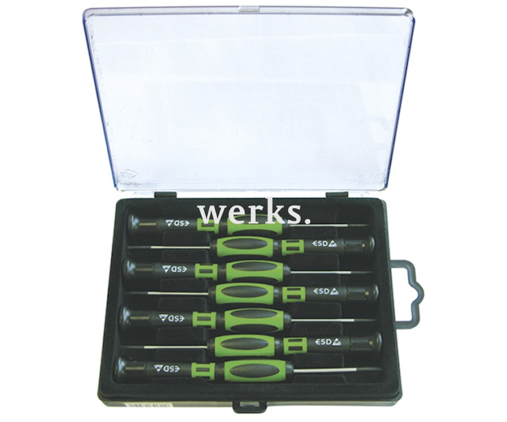 Набор прецизионных ESD отверток SL PH 7 предметов Haupa 104010