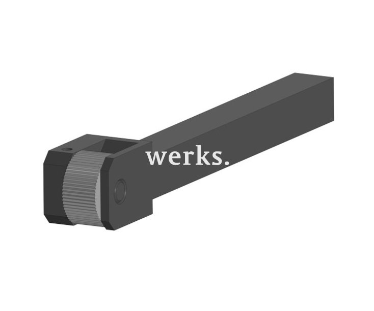 Державка для накатки прямая 16x16x130-20/8 UMIC 3550150716