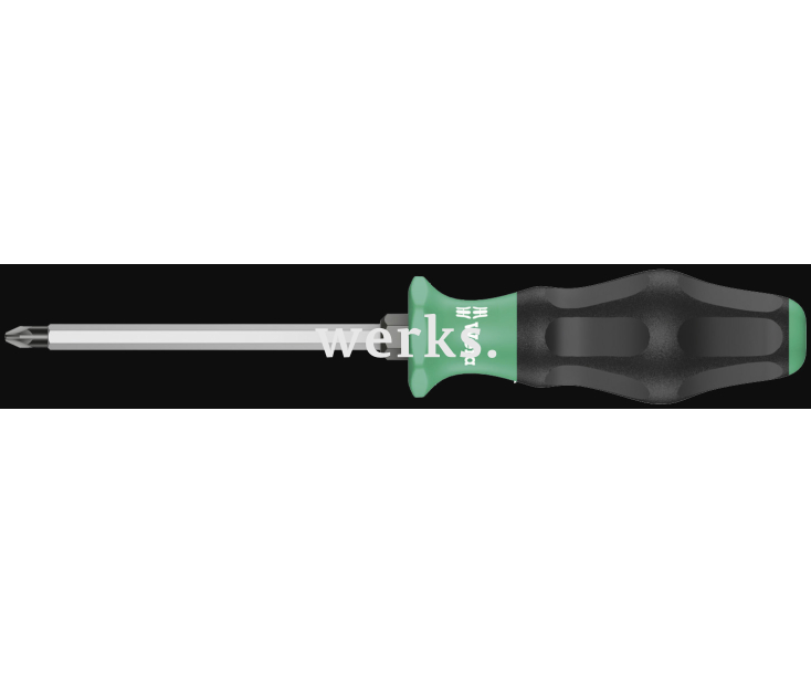 Отвертка Wera Kraftform Comfort Pozidriv 1355 SK PZ WE-031470 PZ 0 х 60 крестовая