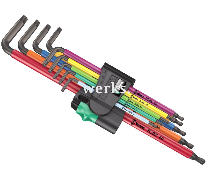 Набор Г-образных ключей удлиненных Wera 967/9 TX XL Multicolour 1 WE-024480