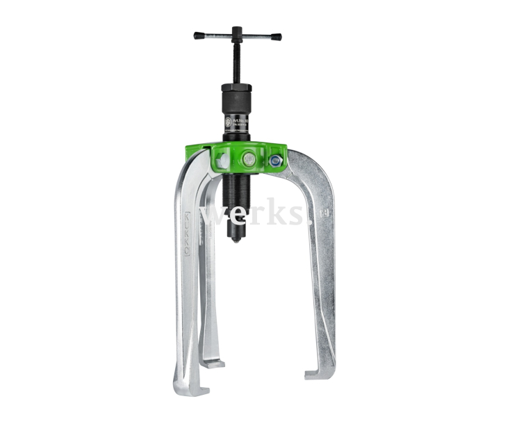 Универсальный трёхзахватный съёмник с самоцентрирующимися захватами и коротким гидравлическим шпинделем KUKKO 845-3-B