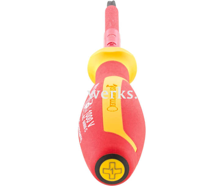 Отвертка диэлектрическая крестовая Phillips DRALL+ 4665 VDE 2 PH2х100 Stahlwille 46653002