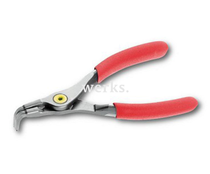 Прецизионные щипцы для внешних стопорных колец 10-25 мм USAG 128 PN U01280023 с изогнутыми на 90° губками