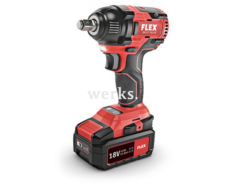 Двухскоростной аккумуляторный гайковерт 18 В ударный IW 1/2" 18.0-EC C Flex 491268