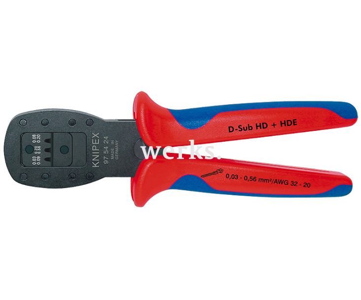 Обжимные клещи параллельного обжима для миниатюрных штекеров Knipex KN-975424