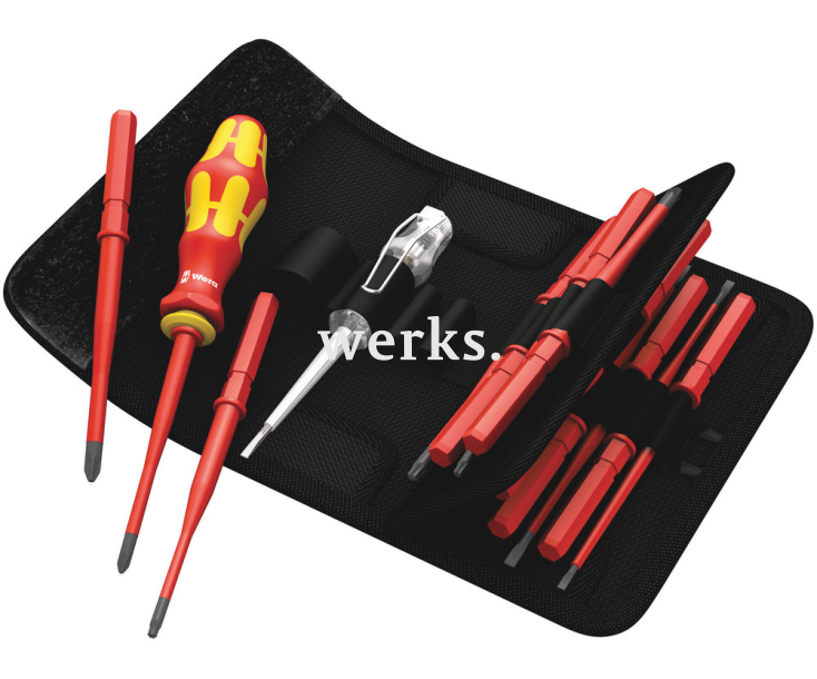 Набор отверток PH PZ PZ/S TORX SL Wera Kraftform Kompakt VDE 60 iS/65 iS/67 iS/16 WE-003484 изолированных