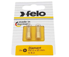 Набор крестовых бит Felo Diamant Pozidriv PZ2 2 предмета 02102286