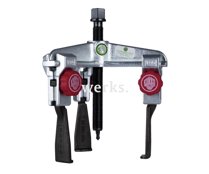 Универсальный трёхзахватный съёмник с особо узкими, быстрорегулируемыми захватами KUKKO 30-10+S-T