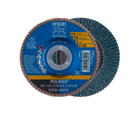 Круг шлифовальный Pferd PFC 125 Z120 PSF STEELOX