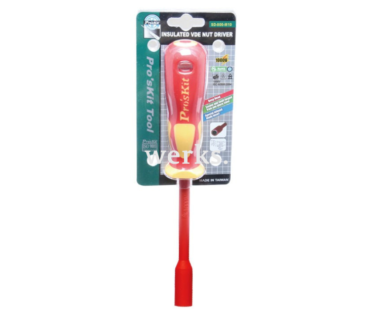 Отвертка-торцовый ключ диэл. ProsKit SD-800-M10 10х25