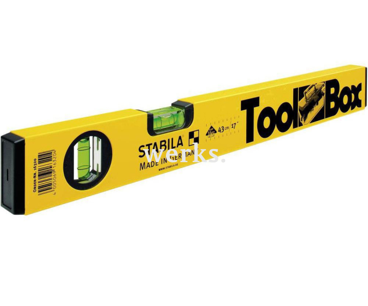 Уровень строительный тип 70Toolbox Stabila 16320 43 см