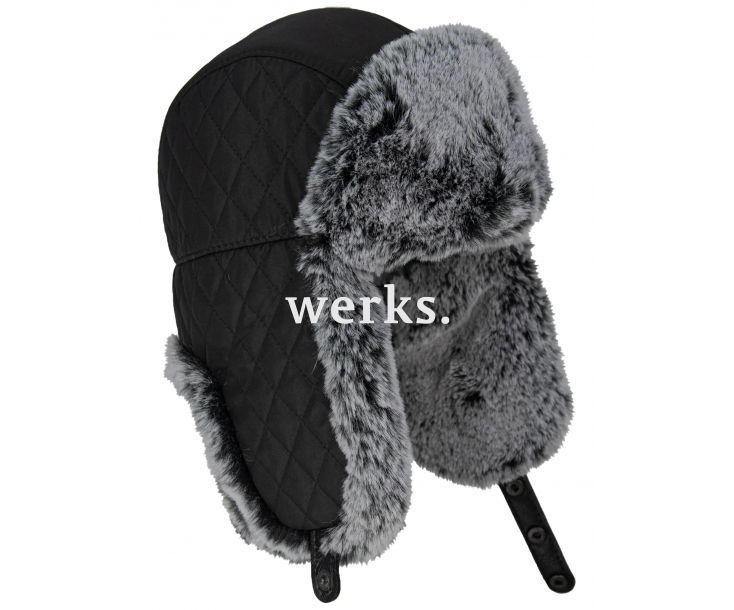 Шапка-ушанка Brodeks KM109 черный (60)