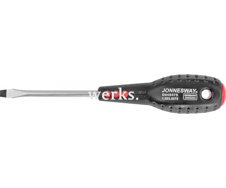 Отвертка шлицевая SL5.5 x 75 Jonnesway FULL STAR D04S575
