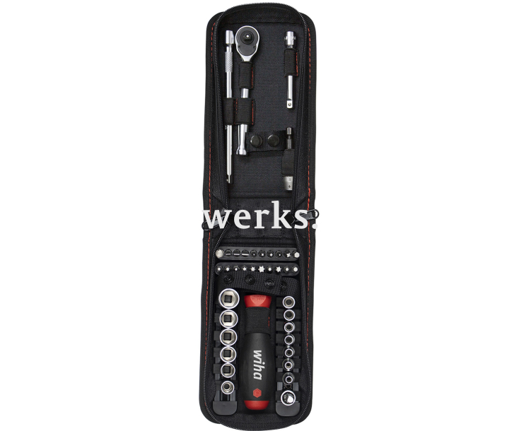 Набор бит и торцевых головок 1/4" Wiha 44684 40 предметов