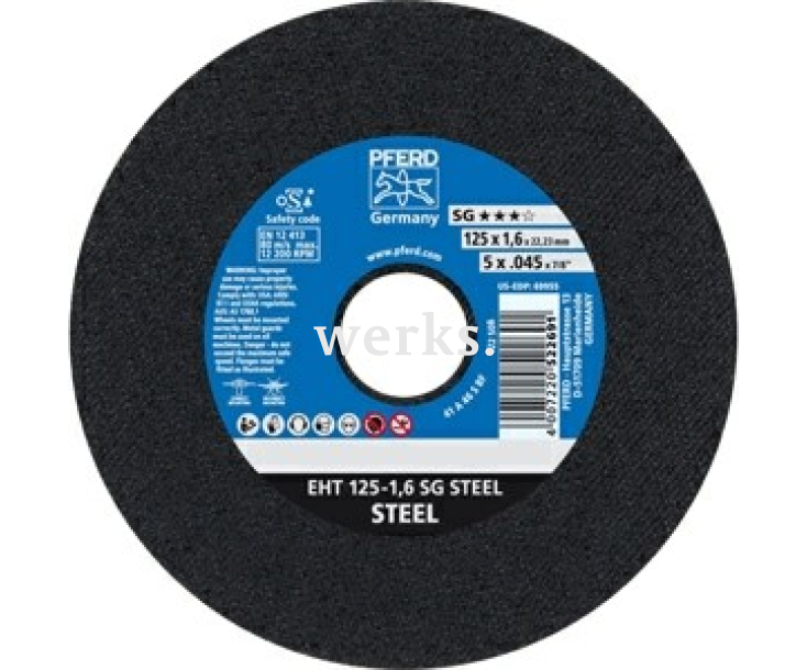 Круг отрезной Pferd EHT 125 - 1,6 SG STEEL