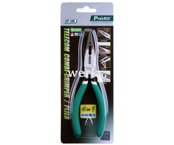Комбинированные плоскогубцы, стриппер и кримпер ProsKit CP-148