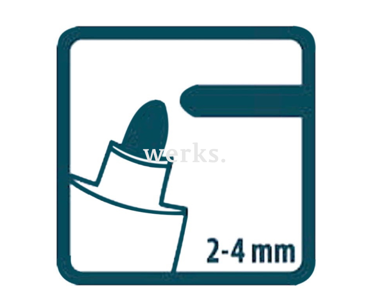 Маркер жидкий промышленный чёрный Classic Pica 524/46 