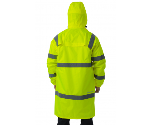 Сигнальный плащ-дождевик Brodeks KS252 желтый (XL)