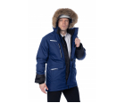 Зимняя куртка-парка Brodeks KW 215 синий с опушкой (XXXL)