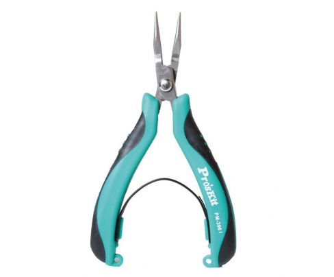 Длинногубцы прецизионные изогнутые ProsKit PM-396I