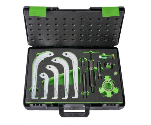 Гидравлический съёмник с самоцентрирующимися захватами,  набор 