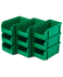 Пластиковый ящик Стелла-техник V-1-К9-зеленый , комплект 9 штук