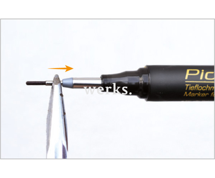 Маркер строительный Pica - Ink синий 150/41 для глубоких отверстий