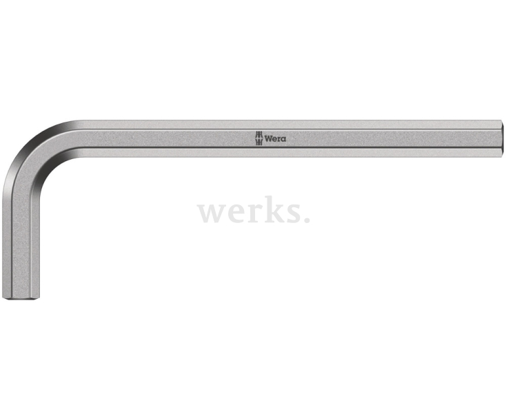 Г-образный ключ 2 мм, метрический, хромированный Wera 950 WE-021010