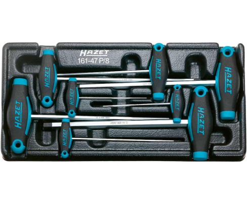 Набор отверток с Т-образной ручкой Hazet HEX 8 предметов 161-47P/8