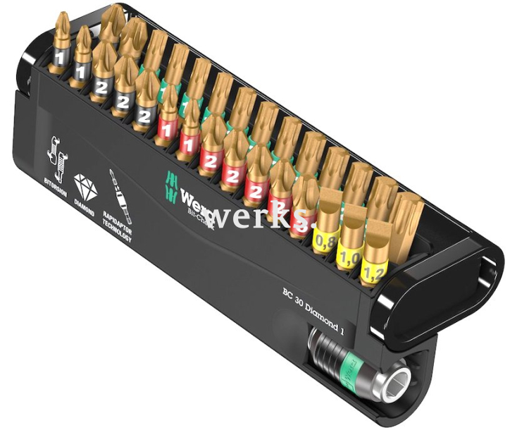 Набор насадок SL PH PZ TORX Bit-Check 30 Diamond 1 Wera WE-057431 30 пр.