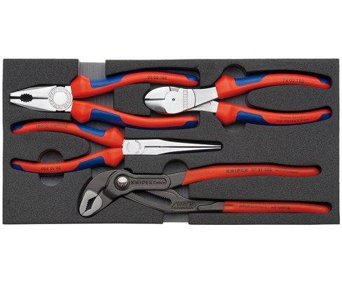 Набор клещей "Basic", 4 клещей во вкладыше из поропласта Knipex KN-002001V01