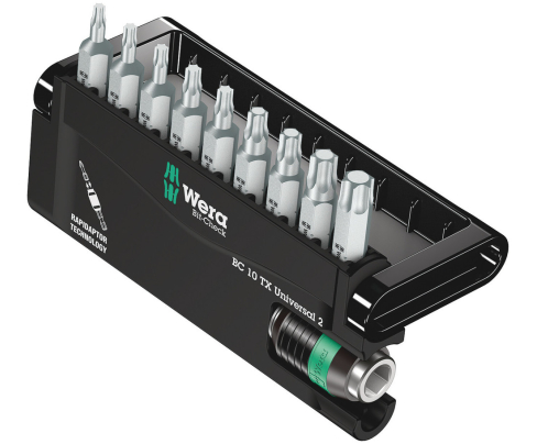 Bit-Check 10 TX Universal 2 Набор насадок и держатель Wera WE-057115