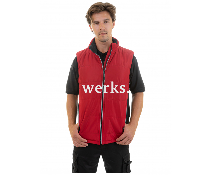 Жилет утепленный Brodeks KW101 красный/черный (M)