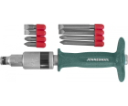 Ударная отвертка с набором бит SL 8,10 (36,80 мм) PH#2,3 (36,80 мм), 9 предметов Jonnesway AG010139