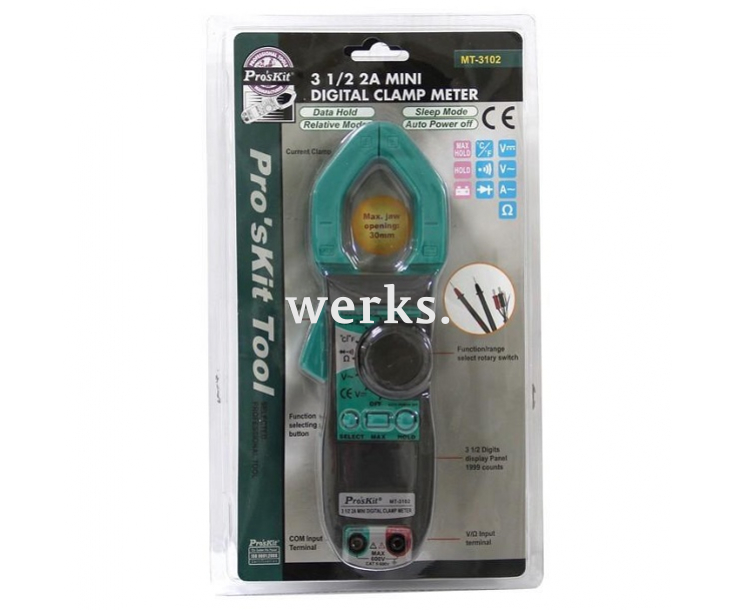 Клещи цифровые токоизмерит. ProsKit MT-3102