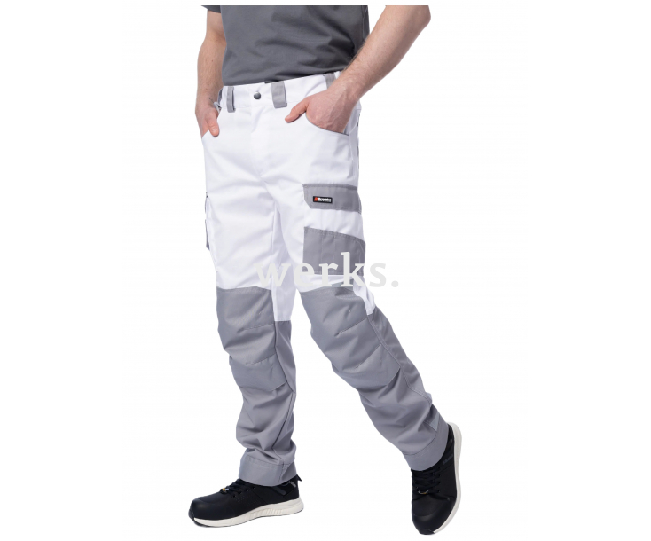 Брюки Brodeks KS302 белый/серый (50)