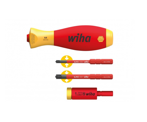 Стартовый набор easyTorque Adapter electric 0,8 Нм XENO SL/PZ Wiha 29701 080 S4 41476 4 предмета