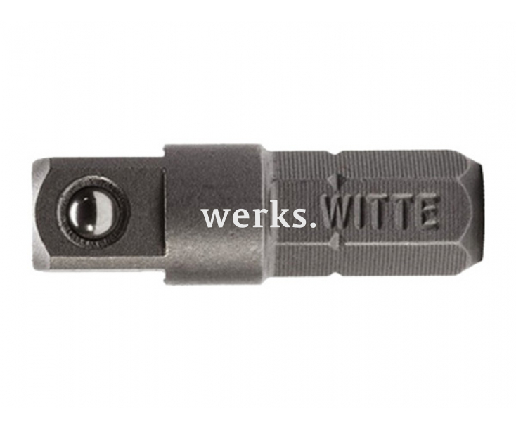 Адаптер с квадрата 1/4" на шестигранник 1/4" 50 мм Witte INDUSTRIE 26398