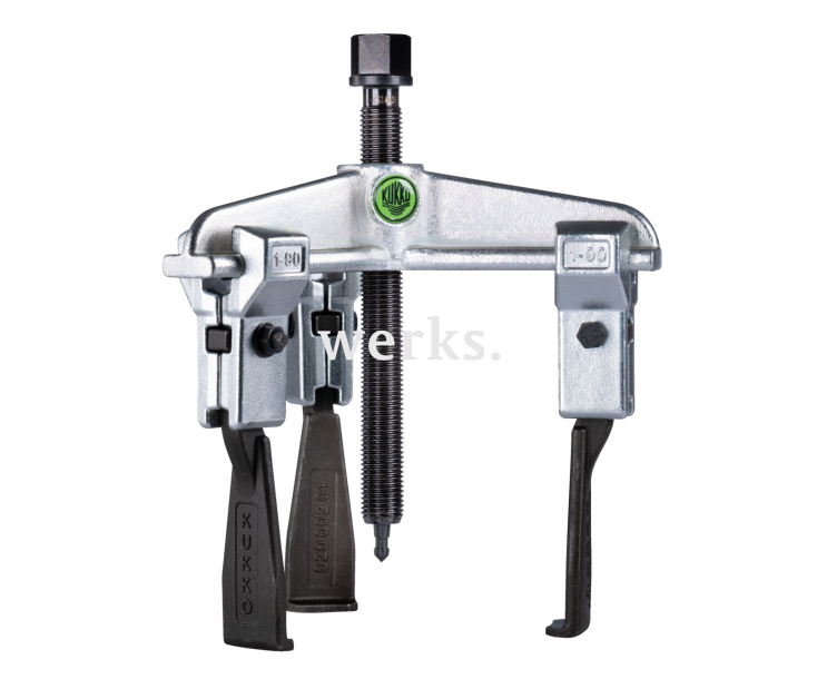 Универсальный трёхзахватный съёмник с особо узкими захватами KUKKO 30-10-S-T