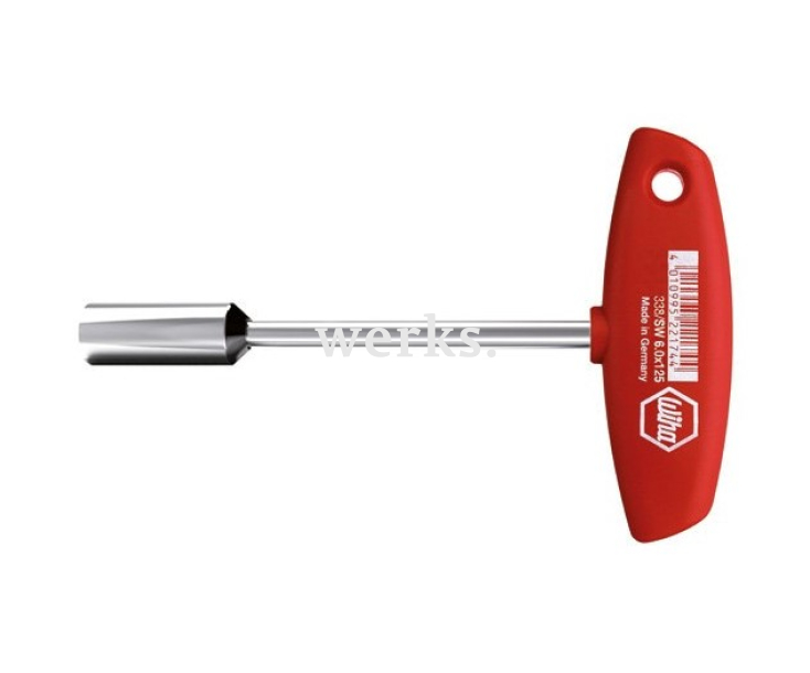 Торцевой ключ Robertson с Т-образной рукояткой Wiha Classic 338 01007 10 x 125