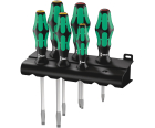 Набор отверток SL PH Wera Kraftform Plus Lasertip 334 SK/6 Rack WE-007680 + подставка