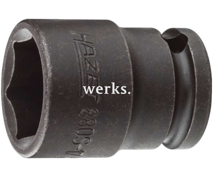 Торцовая головка ударная 3/8" 880S 17 мм Hazet 880S-17