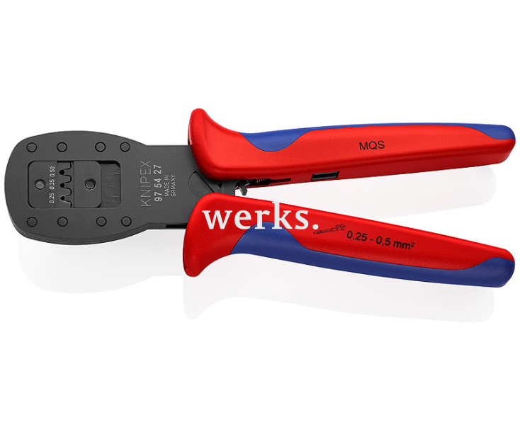 Обжимные клещи параллельного обжима для миниатюрных штекеров MQS Knipex KN-975427