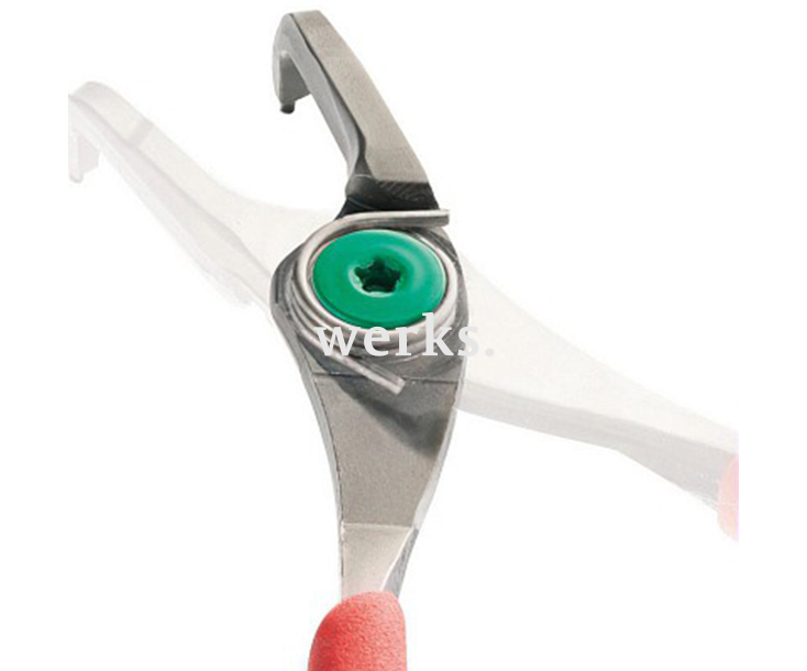 Прецизионные щипцы для внутренних стопорных колец 12-25 мм USAG 127 PN U01270023 с изогнутыми на 90° губками