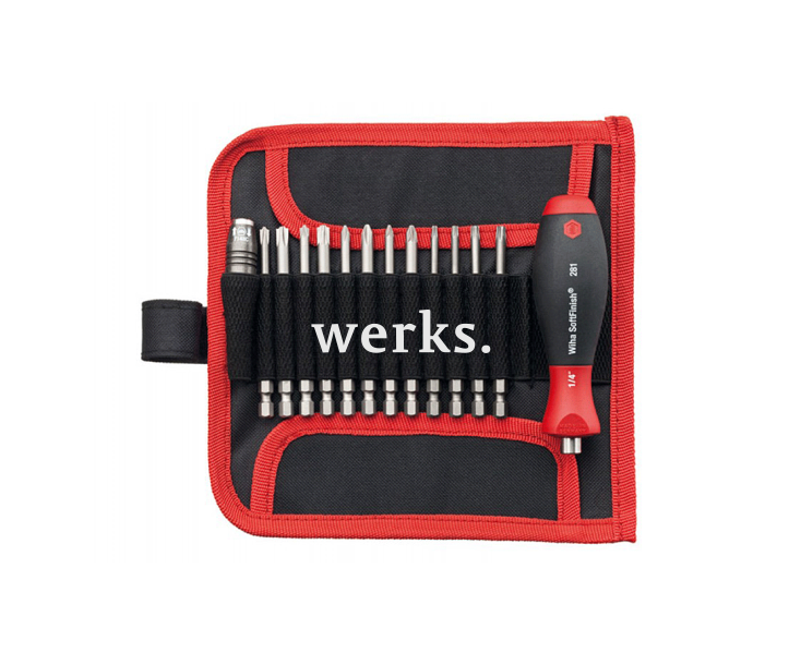 Профессиональный набор бит с рукояткой Wiha для обслуживания распределительных шкафов 79187 T01 33142, 14 предметов