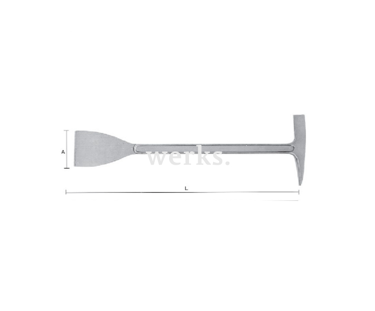 Скребок с киркой искробезопасный 80 мм, серия 077 Metalminotti 077-4800