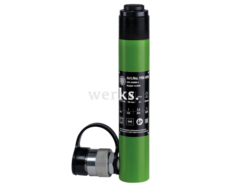 Гидроцилиндр с наружной резьбой по верхнему краю KUKKO YRE-050