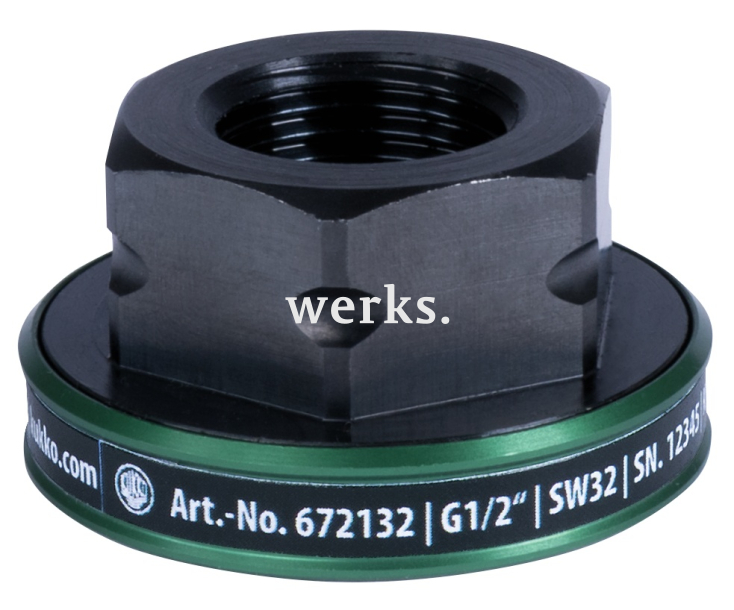 Гайка приводная диаметром 67 мм, размер ключа 46 мм, размер резьбы М30 KUKKO 673046