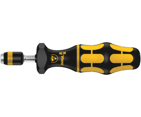 Регулируемая  динамометрическая отвертка с патроном Rapidaptor, Kraftform ESD, Wera 7400, 7445 ESD, WE-074733