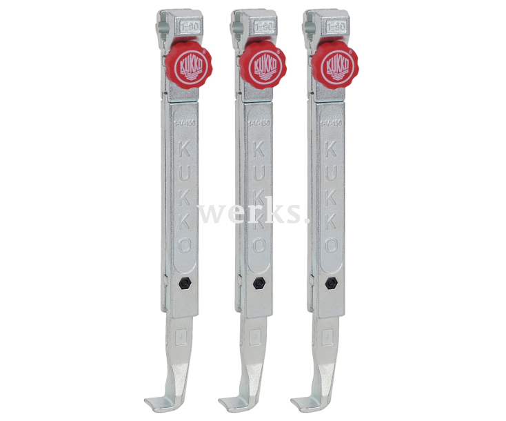 3 захвата с быстрой регулировкой (комплект) KUKKO 1-252-S